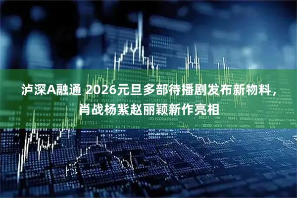 泸深A融通 2026元旦多部待播剧发布新物料，肖战杨紫赵丽颖新作亮相